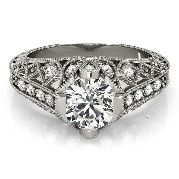 Round Antique Diamond Engagement Ring · 1.20 ct tw