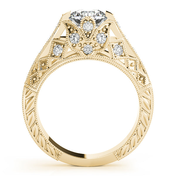 Round Antique Diamond Engagement Ring · 1.20 ct tw