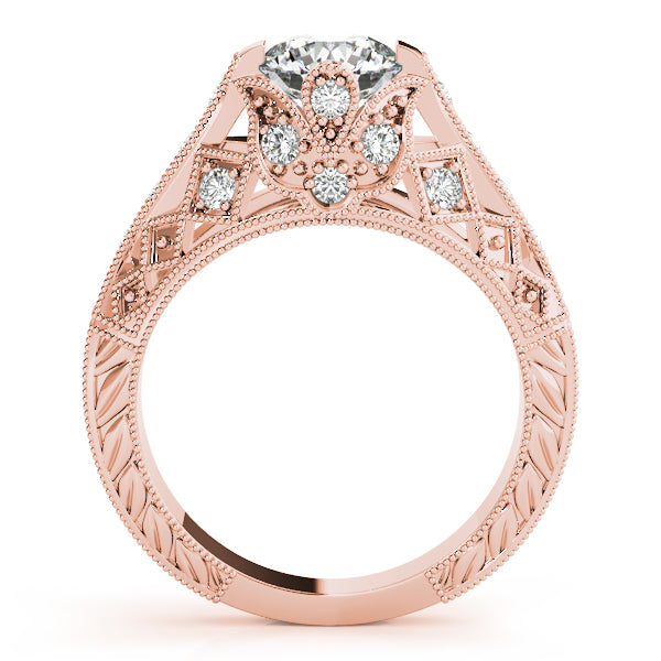 Round Antique Diamond Engagement Ring · 1.20 ct tw