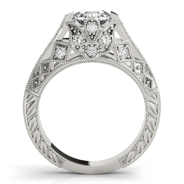 Round Antique Diamond Engagement Ring · 1.20 ct tw
