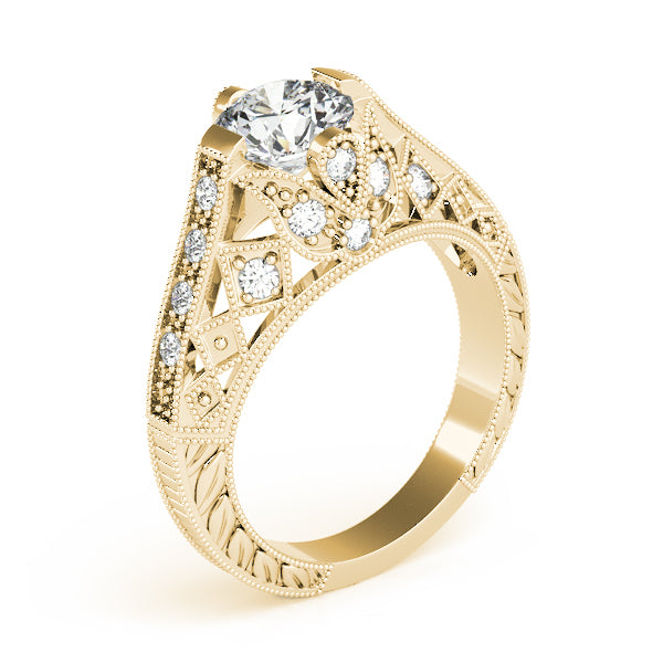 Round Antique Diamond Engagement Ring · 1.20 ct tw