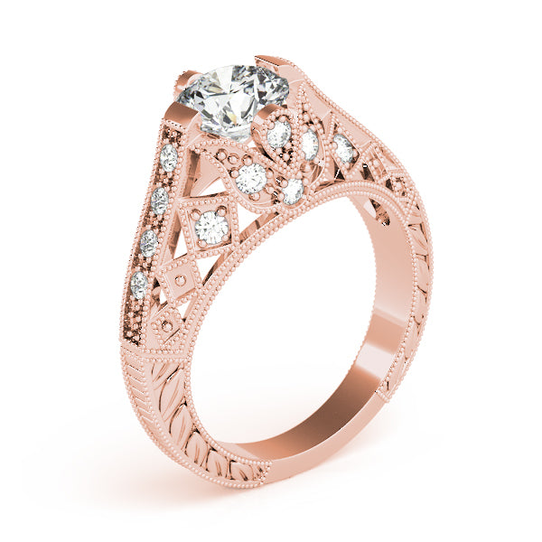 Round Antique Diamond Engagement Ring · 1.20 ct tw