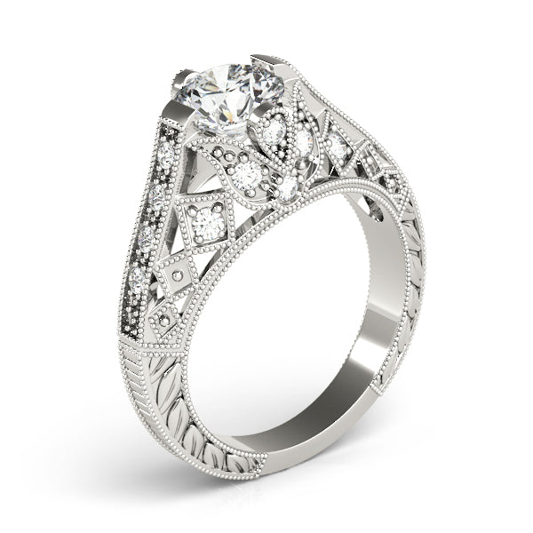 Round Antique Diamond Engagement Ring · 1.20 ct tw
