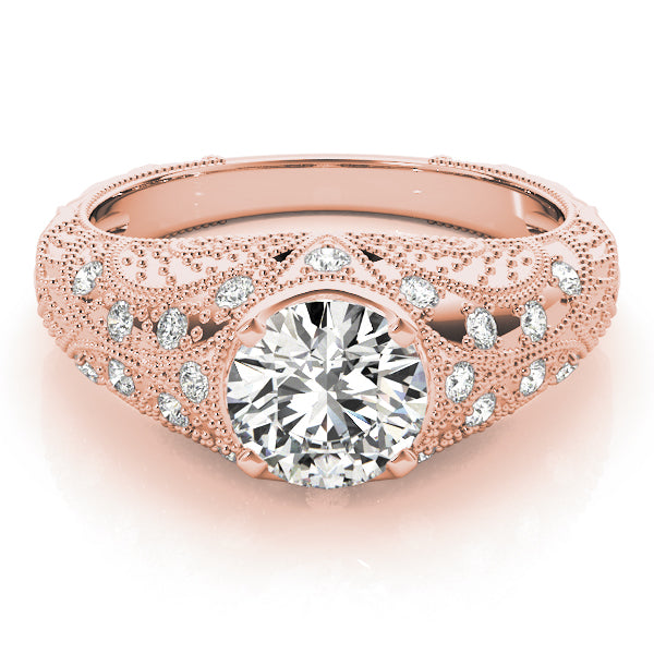 Round Antique Diamond Engagement Ring · 1.20 ct tw