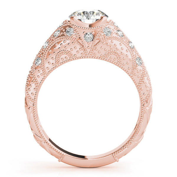 Round Antique Diamond Engagement Ring · 0.70 ct tw