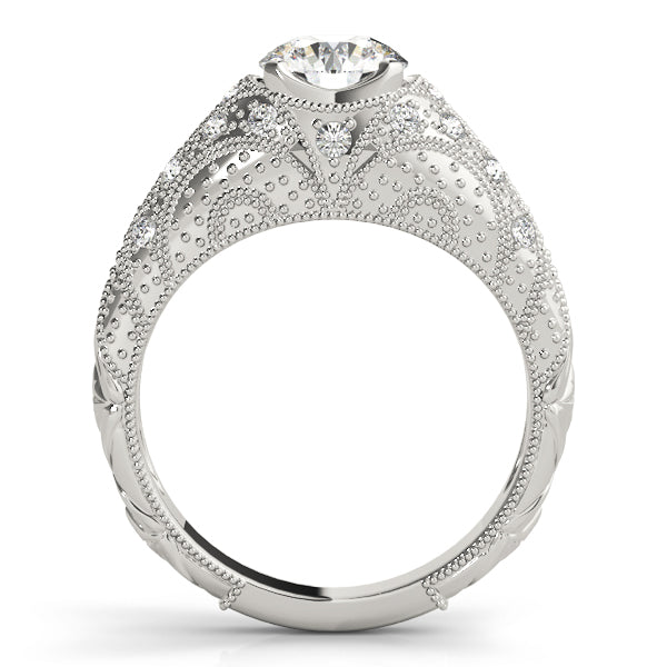 Round Antique Diamond Engagement Ring · 1.20 ct tw