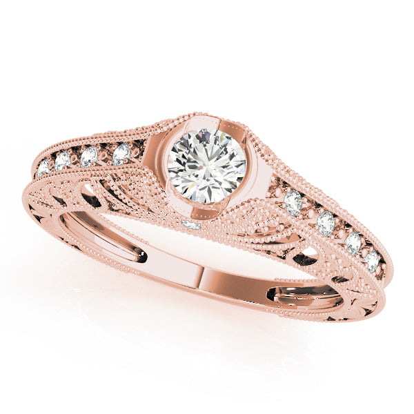 Round Antique Diamond Engagement Ring · 0.35 ct tw
