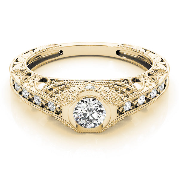 Round Antique Diamond Engagement Ring · 0.35 ct tw
