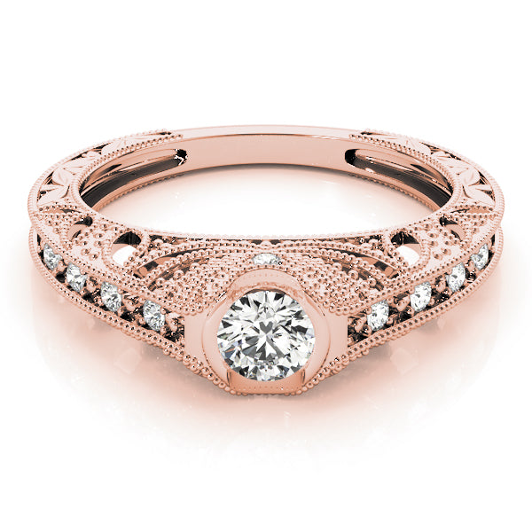Round Antique Diamond Engagement Ring · 0.35 ct tw