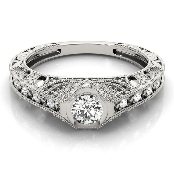Round Antique Diamond Engagement Ring · 0.35 ct tw