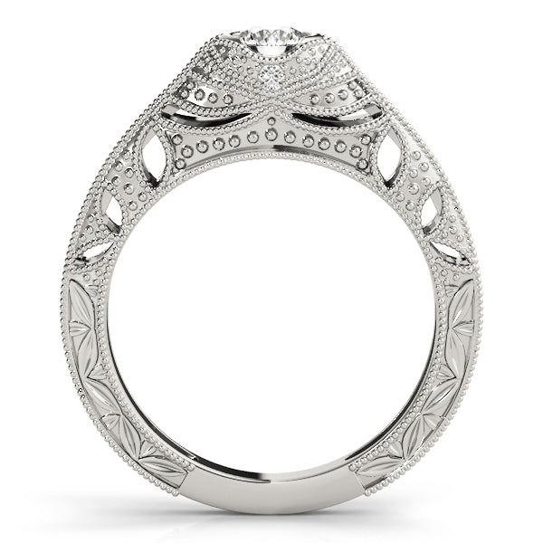 Round Antique Diamond Engagement Ring · 0.35 ct tw