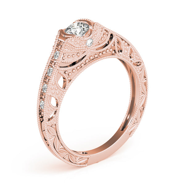 Round Antique Diamond Engagement Ring · 0.35 ct tw