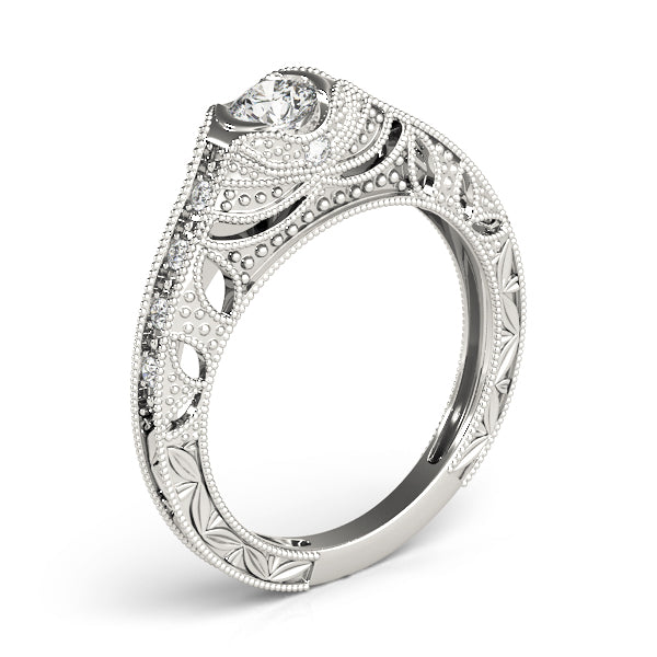 Round Antique Diamond Engagement Ring · 0.35 ct tw