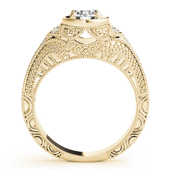 Round Antique Diamond Engagement Ring · 0.60 ct tw