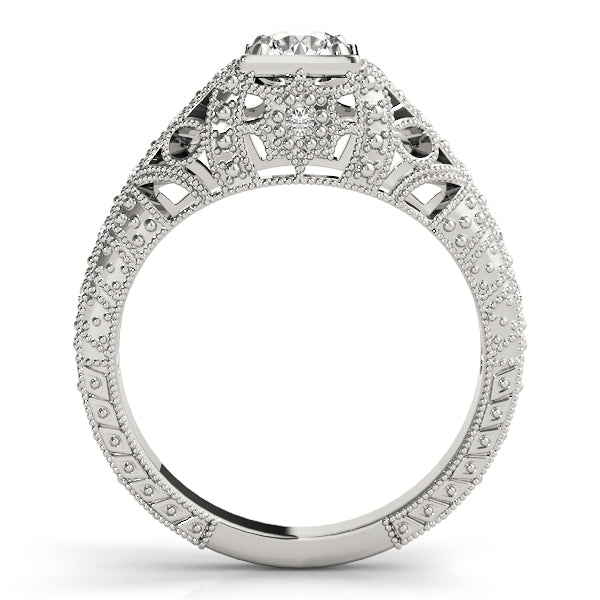 Round Antique Diamond Engagement Ring · 0.62 ct tw