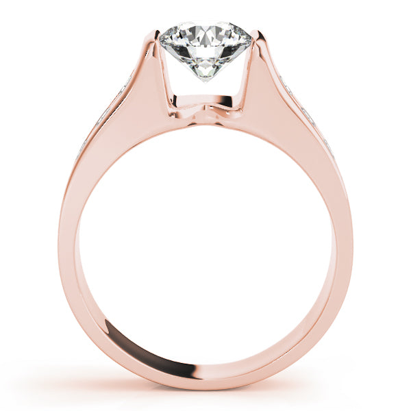 Round Single Row Channel Set Diamond Engagement Ring · 1.40 ct tw