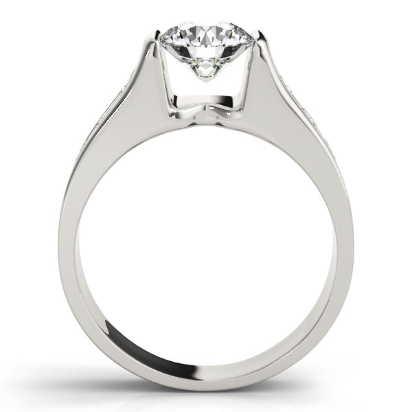Round Single Row Channel Set Diamond Engagement Ring · 1.40 ct tw