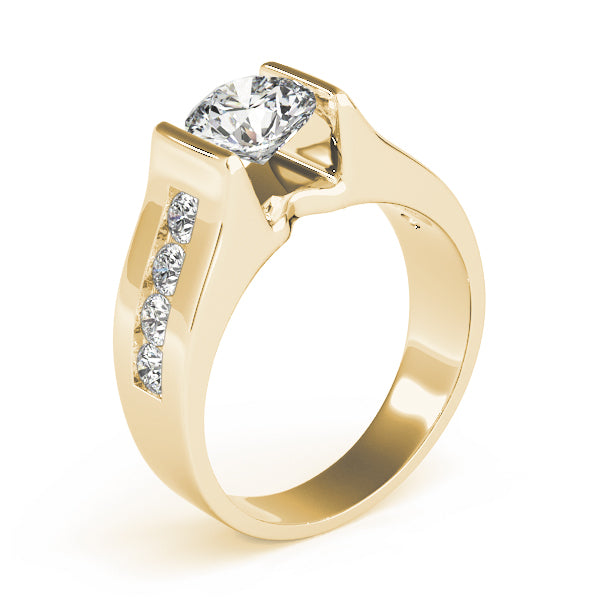 Round Single Row Channel Set Diamond Engagement Ring · 1.40 ct tw