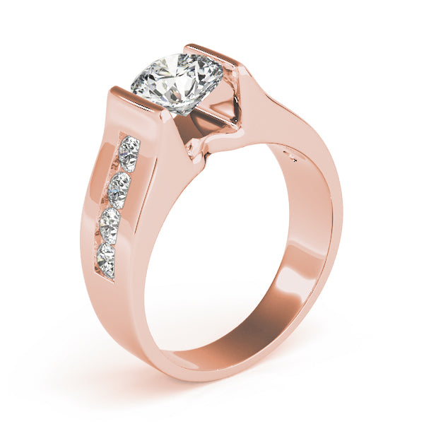 Round Single Row Channel Set Diamond Engagement Ring · 1.40 ct tw