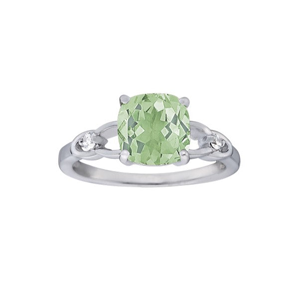 Cushion Princess Gemstone Fashion Ring · 0.06 ct tw