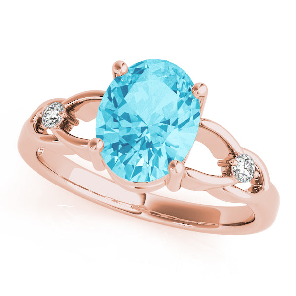 Oval Gemstone Fashion Ring · 0.06 ct tw