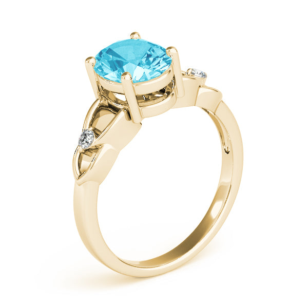 Oval Gemstone Fashion Ring · 0.06 ct tw