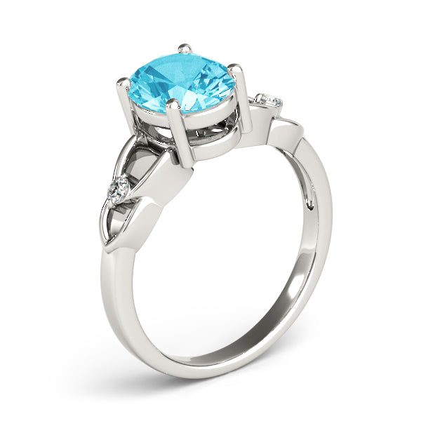 Oval Gemstone Fashion Ring · 0.06 ct tw