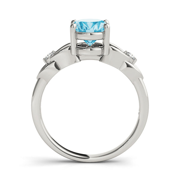 Oval Gemstone Fashion Ring · 0.06 ct tw