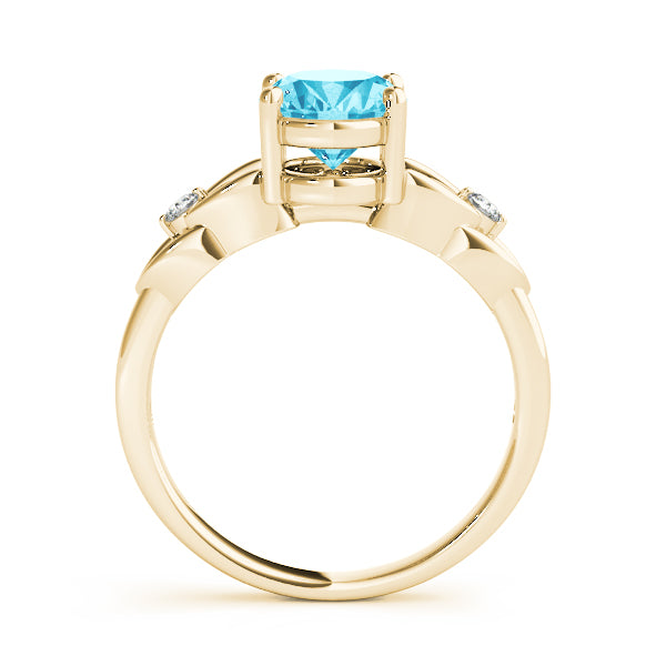 Oval Gemstone Fashion Ring · 0.06 ct tw