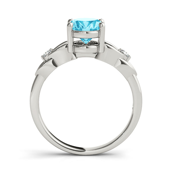 Oval Gemstone Fashion Ring · 0.06 ct tw