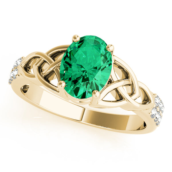Oval Gemstone Fashion Ring · 0.18 ct tw