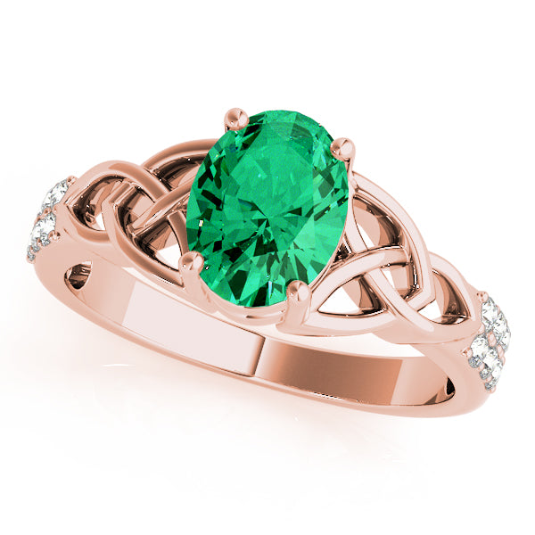 Oval Gemstone Fashion Ring · 0.18 ct tw