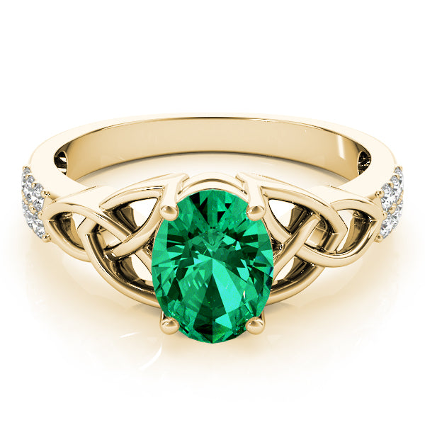 Oval Gemstone Fashion Ring · 0.18 ct tw
