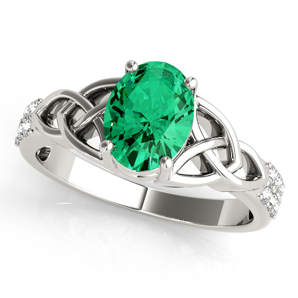 Oval Gemstone Fashion Ring · 0.18 ct tw