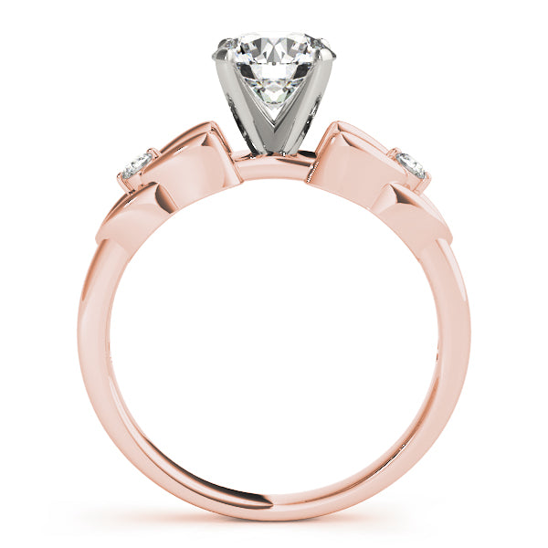 Celtic Knot Two-Stone Remount Diamond Engagement Ring · 0.06 ct tw