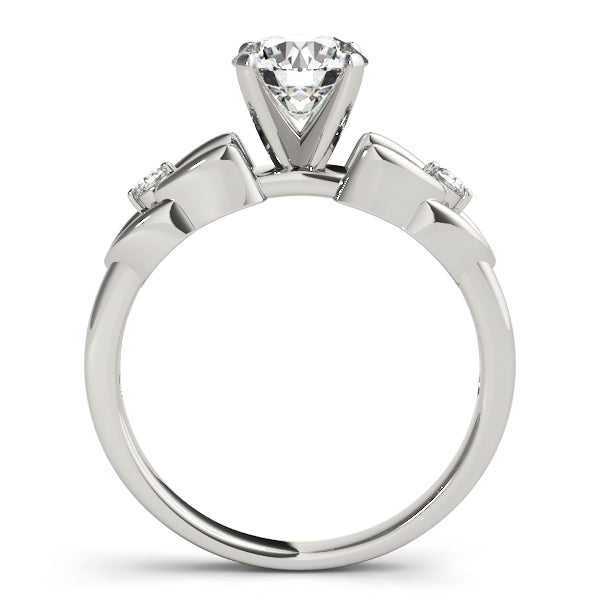 Celtic Knot Two-Stone Remount Diamond Engagement Ring · 0.06 ct tw