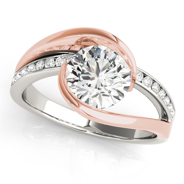 Round Bypass Diamond Engagement Ring · 1.19 ct tw
