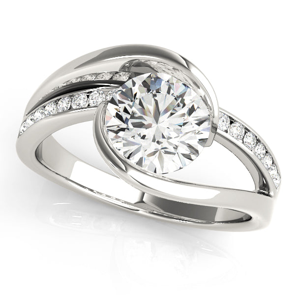 Round Bypass Diamond Engagement Ring · 1.19 ct tw