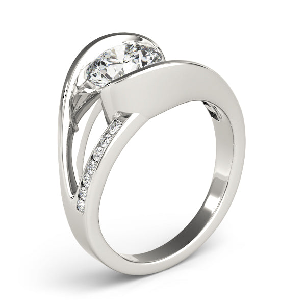 Round Bypass Diamond Engagement Ring · 1.19 ct tw