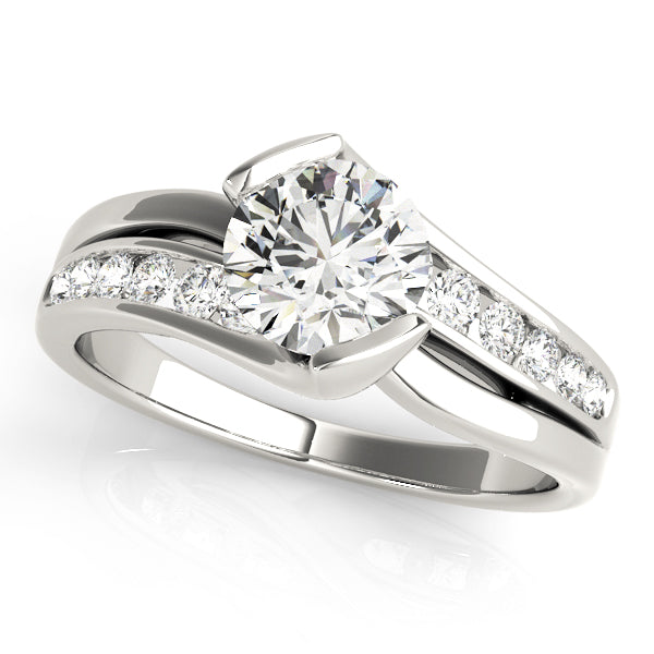 Round Bypass Diamond Engagement Ring · 1.25 ct tw