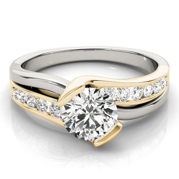 Round Bypass Diamond Engagement Ring · 1.00 ct tw