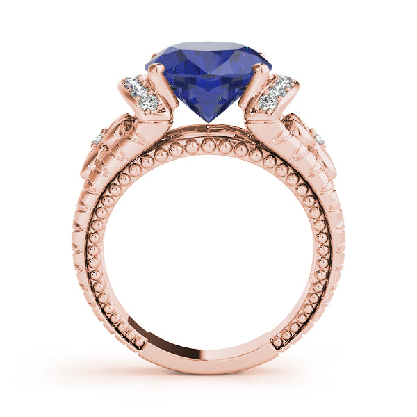 Oval Textured Gemstone Fashion Ring · 0.18 ct tw