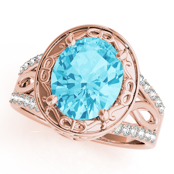 Oval Split Shank Design Diamond Fashion Ring · 0.24 ct tw