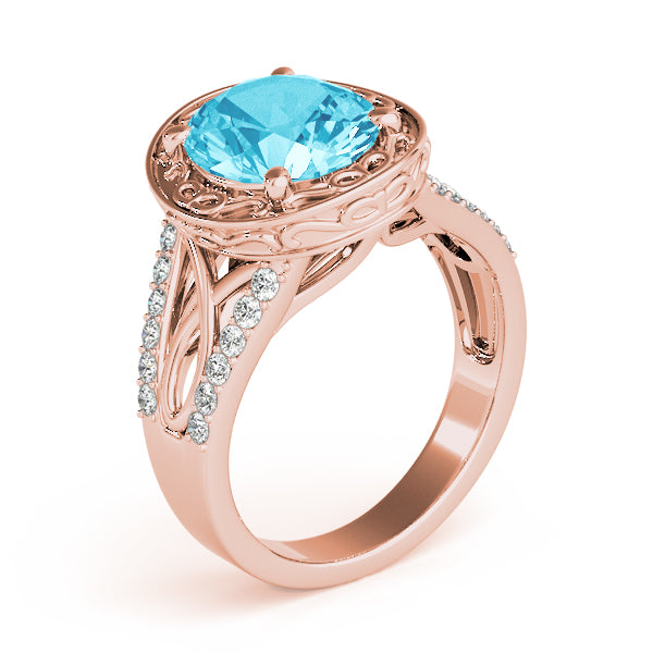 Oval Split Shank Design Diamond Fashion Ring · 0.24 ct tw