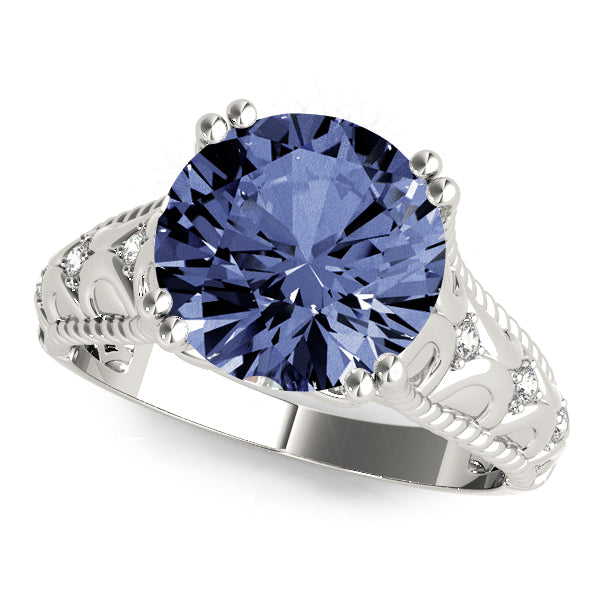 Round 10mm Shank Design Diamond Fashion Ring · 3.55 ct tw