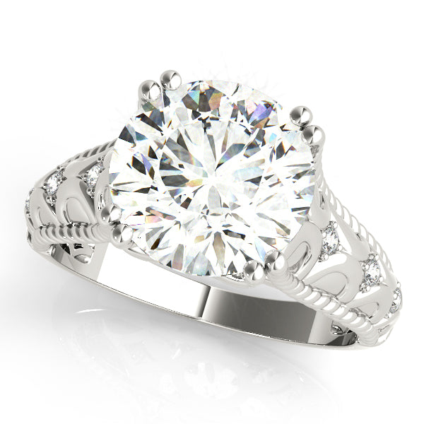 Round 10mm Shank Design Diamond Fashion Ring · 3.55 ct tw