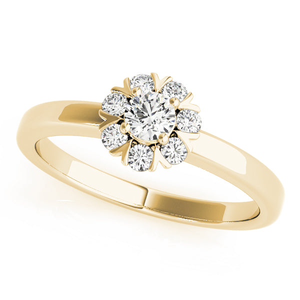 Round Cluster Split Prongs Diamond Ring · 0.26 ct tw