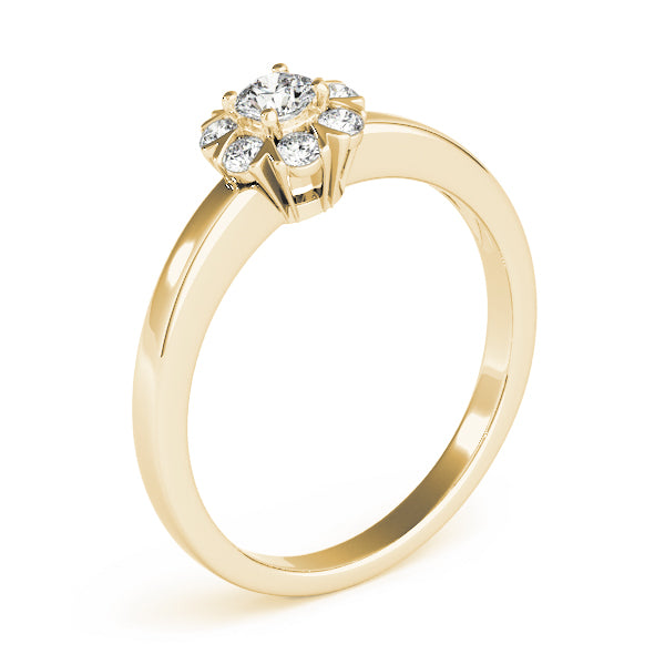 Round Cluster Split Prongs Diamond Ring · 0.26 ct tw