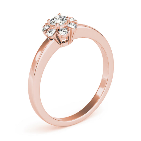 Round Cluster Split Prongs Diamond Ring · 0.26 ct tw
