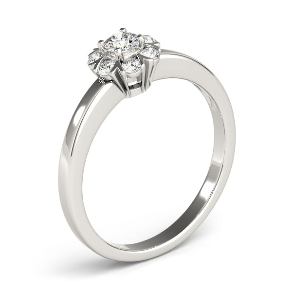 Round Cluster Split Prongs Diamond Ring · 0.26 ct tw